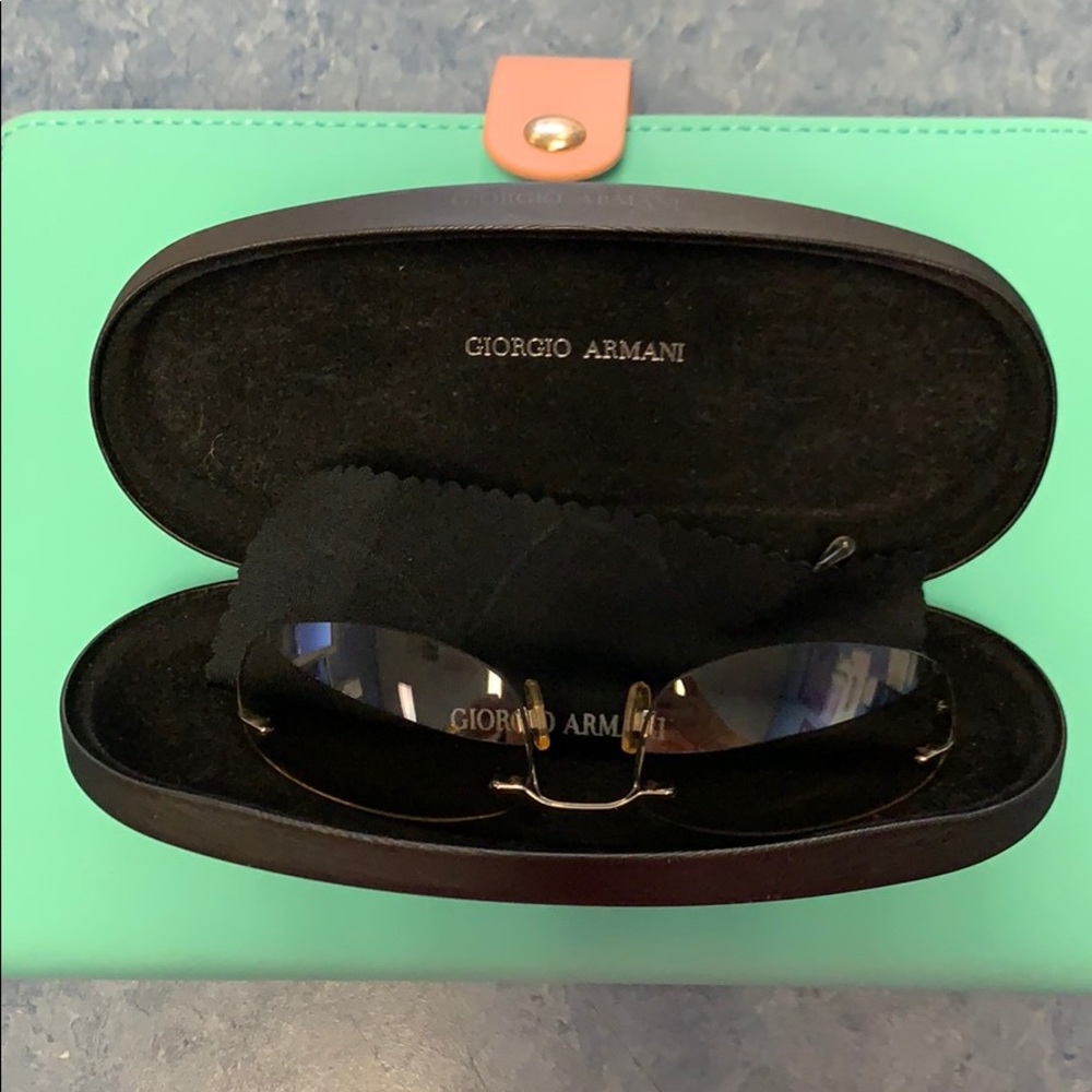 Giorgio Armani clear/grey sunglasses